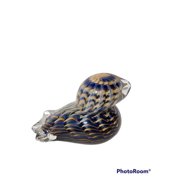 The Glass Forge Hand Blown Glass Signed Blue Duck Paperweight 4" 2021 - Picture 3 of 6